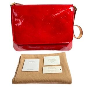 Louis Vuitton Monogram Vernis Thompson Street Red Rouge